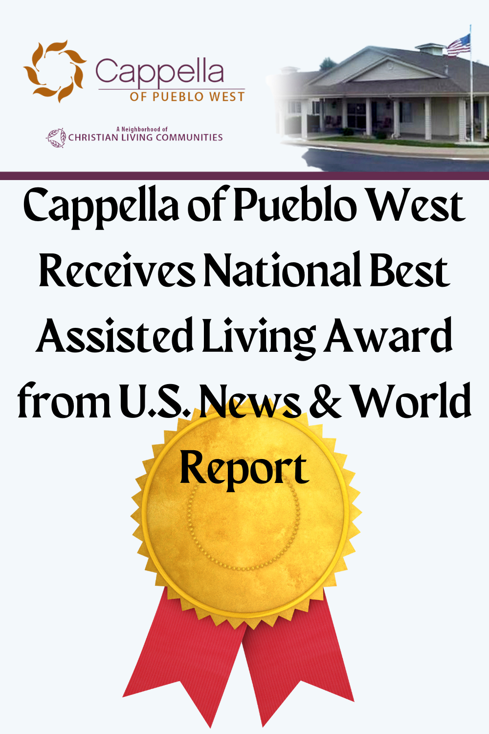 Cappella of Pueblo West Receives National Best Assisted Living Award from U.S. News & World Report